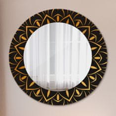 tulup.cz Kulaté zrcadlo s dekorem Golden mandala fi 50 cm