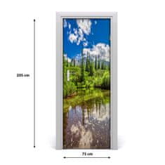 tulup.cz Fototapeta na dveře jezero v horách 75x205 cm