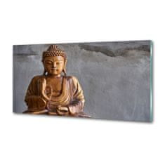 Wallmuralia Panel do kuchyně Dřevěný budha 120x60 cm