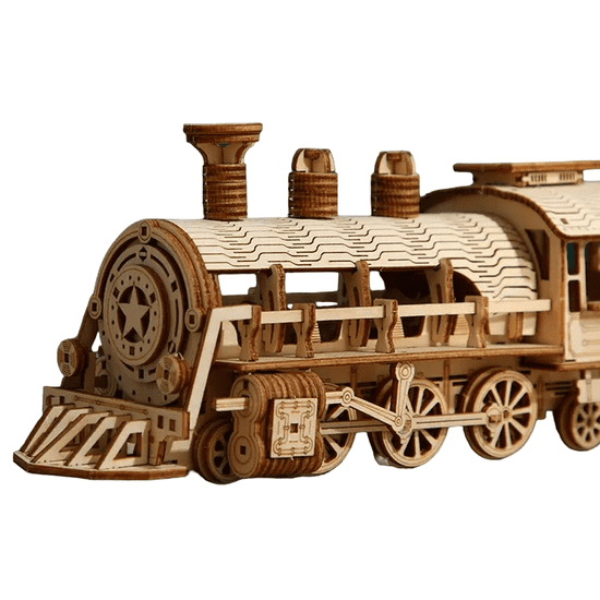 IZMAEL Dřevěné 3D puzzle-Parní Lokomotiva KP24237