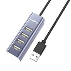 IZMAEL Kaku HUB adaptér KSC-383 Yilian USB na 4x usb - Šedá KP23476