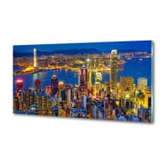 Wallmuralia Panel do kuchyně Noční Hongkong 125x50 cm