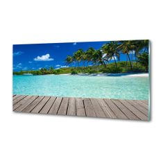 Wallmuralia Panel do kuchyně Tropická pláž 100x50 cm