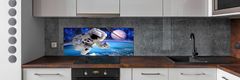 Wallmuralia Dekorační panel sklo Kosmonaut 125x50 cm