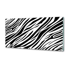 Wallmuralia Skleněný panel do kuchynské linky Zebra pozadí 100x50 cm