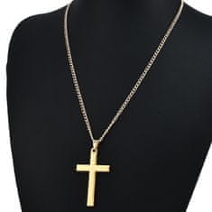 IZMAEL Náhrdelník Cross-Stříbrná KP5575