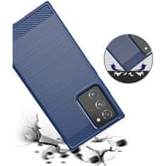 IZMAEL Pouzdro Carbon Bush TPU pre Samsung Galaxy Note 20 Ultra - Modrá KP9515