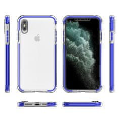 IZMAEL Spring Armor silikonove pouzdro s barevnym lemom pro Apple iPhone XS Max - Červená KP9574