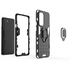 IZMAEL Odolné Pouzdro Ring Armor Case pro OnePlus 9 Pro - Černá KP9719