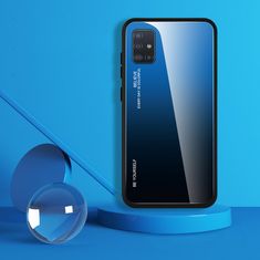 IZMAEL Pouzdro Gradient Glass pro Samsung Galaxy A51 - Černá/Modrá KP10486