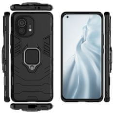 IZMAEL Odolné Pouzdro Ring Armor Case pro Xiaomi Mi 11 - Černá KP9715