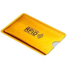 IZMAEL Ochranný obal na kartu RFID-Zlatá KP22542