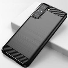 IZMAEL Pouzdro Carbon Bush TPU pre Samsung Galaxy S21 5G - Modrá KP9512