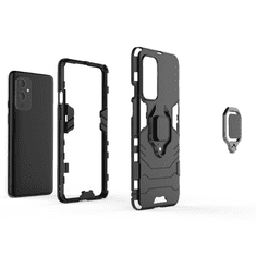 IZMAEL Odolné Pouzdro Ring Armor Case pro OnePlus 9 - Černá KP9720