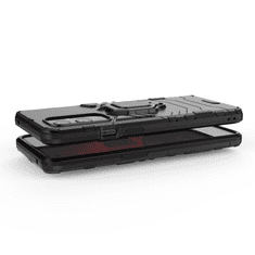 IZMAEL Odolné Pouzdro Ring Armor Case pro OnePlus 9 - Černá KP9720