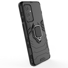 IZMAEL Odolné Pouzdro Ring Armor Case pro OnePlus 9 - Černá KP9720