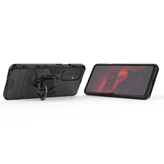 IZMAEL Odolné Pouzdro Ring Armor Case pro OnePlus 9 - Černá KP9720