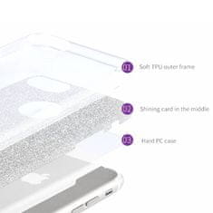 MobilPouzdra.cz Kryt třpytivý Shinning pro Apple iPhone 12 PRO MAX , barva stříbrná