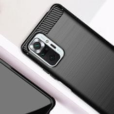 IZMAEL Pouzdro Carbon Bush TPU pre Xiaomi Redmi Note 10 Pro - Modrá KP10701