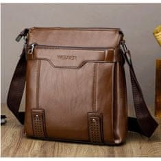 IZMAEL Pánská Crossbody Taška WEIXIER Leo-Hnědá KP15413