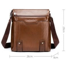 IZMAEL Pánská Crossbody Taška WEIXIER Leo-Hnědá KP15413