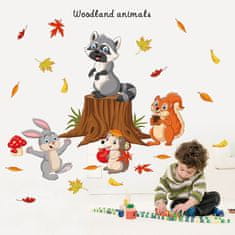 IZMAEL Samolepka na zeď/Tapeta Woodland Animals KP16406