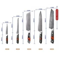 IZMAEL Damaškový kuchyňský nůž Okazaki-Cleaver/30cm KP19993