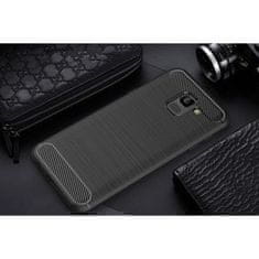 IZMAEL Pouzdro Carbon Bush TPU pre Samsung J6 Plus 2018 - Černá KP19398