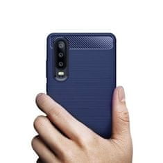 IZMAEL Pouzdro Carbon Bush TPU pre Huawei P30 - Tmavě Modrá KP19412