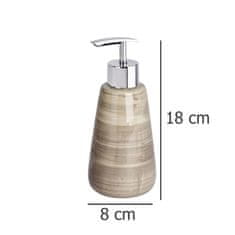 Wenko Béžový dávkovač mýdla Pottery sand 360 ml