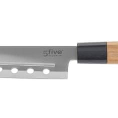 5five Nůž typu Santoku s bambusovou rukojetí