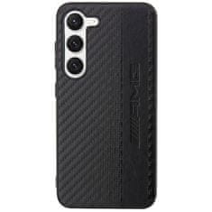 MERCEDES AMG AMHCS23SBLSCA hard silikonové pouzdro Samsung Galaxy S23 5G black Carbon Stripe & Embossed