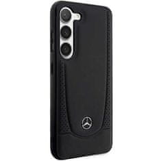 MERCEDES MEHCS23SARMBK hard silikonové pouzdro Samsung Galaxy S23 5G black Leather Urban