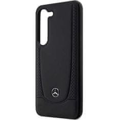 MERCEDES MEHCS23SARMBK hard silikonové pouzdro Samsung Galaxy S23 5G black Leather Urban