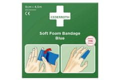 CEDERROTH Cederroth Soft Foam Bandage Blue, 6 cm x 450 cm