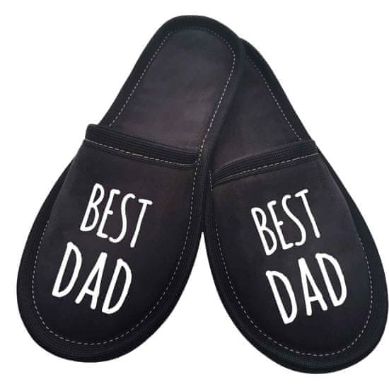 Copa cop Textilní domácí pantofle s nápisem Best Dad 39-40
