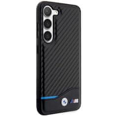 Bmw BMHCS23M22NBCK hard silikonové pouzdro Samsung Galaxy S23 PLUS 5G black Leather Carbon