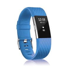 BStrap Silicone Diamond (Large) řemínek na Fitbit Charge 2, blue