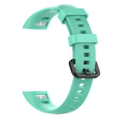 BStrap Silicone Line řemínek na Honor Band 4, teal