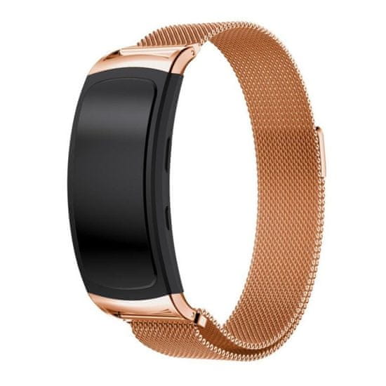 BStrap Milanese řemínek na Samsung Gear Fit 2, rose gold