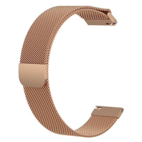 BStrap Milanese řemínek na Samsung Galaxy Watch 42mm, rose gold