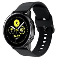 BStrap Silicone řemínek na Samsung Galaxy Watch Active 2 40/44mm, black