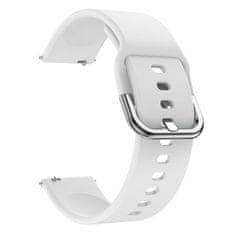 BStrap Silicone řemínek na Samsung Galaxy Watch Active 2 40/44mm, white