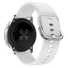 BStrap Silicone řemínek na Samsung Galaxy Watch Active 2 40/44mm, white