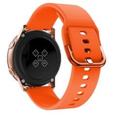 BStrap Silicone řemínek na Samsung Galaxy Watch Active 2 40/44mm, orange