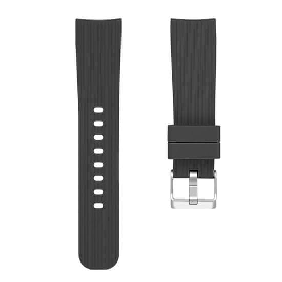 BStrap Silicone Line (Large) řemínek na Samsung Galaxy Watch Active 2 40/44mm, black