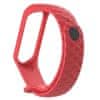 BStrap Silicone Diamond řemínek na Xiaomi Mi Band 3/4, red