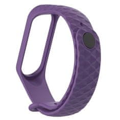 BStrap Silicone Diamond řemínek na Xiaomi Mi Band 3/4, purple