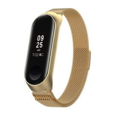 BStrap Milanese (Small) řemínek na Xiaomi Mi Band 3/4, gold