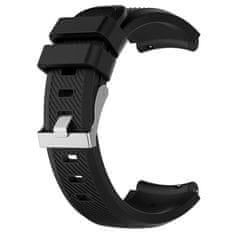 BStrap Silicone Sport řemínek na Xiaomi Amazfit Stratos 2/2S/3, black